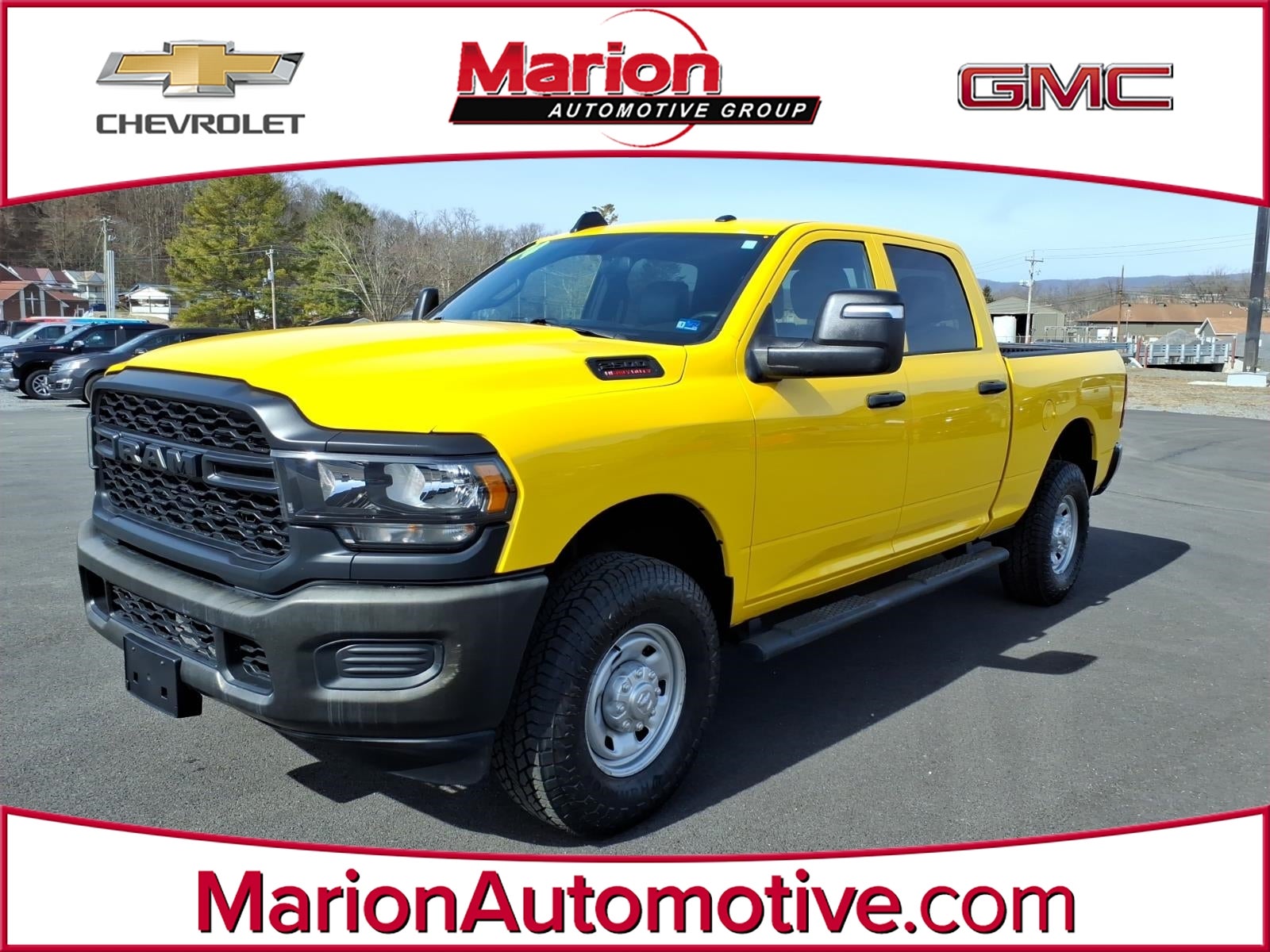 2024 RAM 2500 Tradesman in Yellow — front three-quarter view